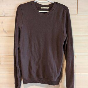 Simply Merino Chocolate Brown Sweatshirt in Medium